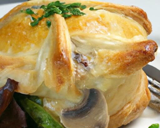 Savor the Flaky Charm of Chicken & Mushroom Vol-au-Vent