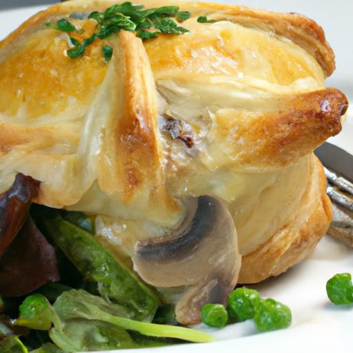 Savor the Flaky Charm of Chicken & Mushroom Vol-au-Vent