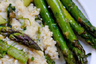 Luscious Vegan Risotto with Asparagus & Zesty Lemon Touch