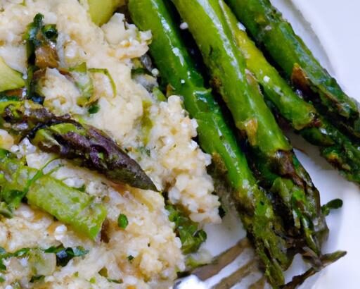 Luscious Vegan Risotto with Asparagus & Zesty Lemon Touch