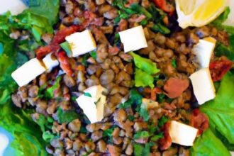 Fresh & Flavorful: Herb-Infused Lentil Salad with Feta