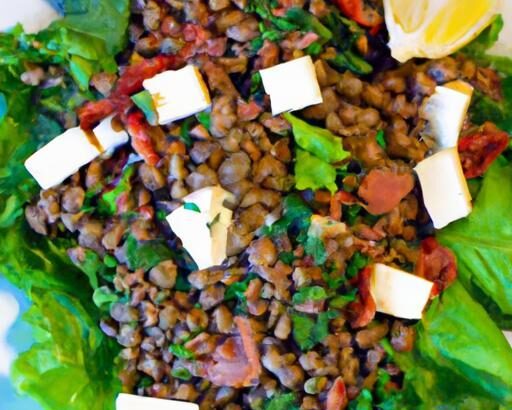 Fresh & Flavorful: Herb-Infused Lentil Salad with Feta