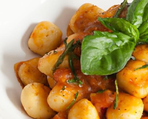 Golden Pan-Fried Gnocchi in Vibrant Tomato Basil Sauce