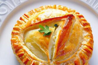 Golden Puff Pastry Tarte Soleil: A Stunning Appetizer Idea