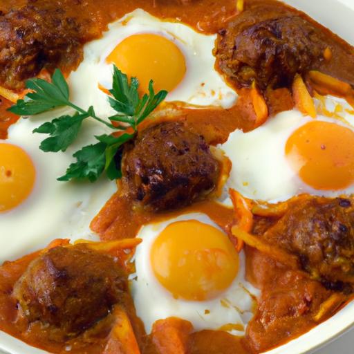 Savor Kofta Tagine with Eggs: A Flavorful Moroccan Delight