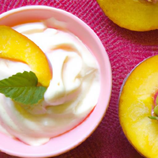 Peach & Basil Frozen Yogurt: A Refreshing Summer Delight