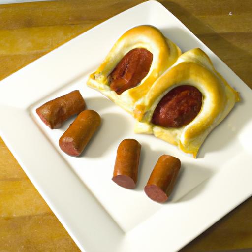 Golden Sausage & Ketchup Puff Pastry 