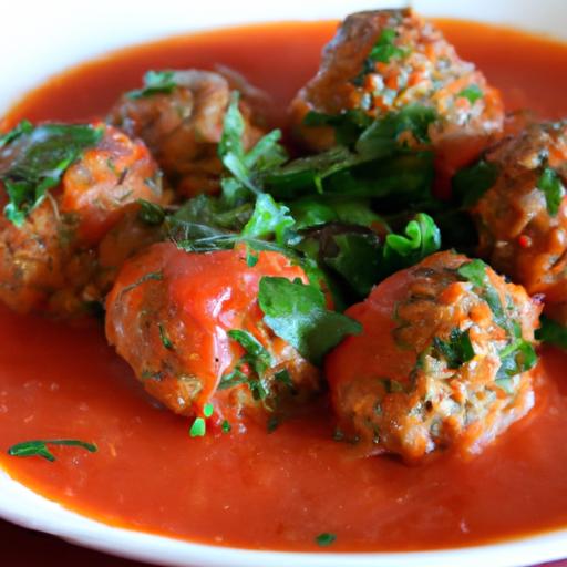 Savory Meatballs Simmered to Perfection in Tomato Sauce