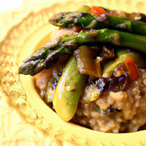 Luscious Vegan Risotto with Asparagus & Zesty lemon Touch