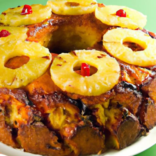 Tropical Delight: The Art of Caribbean Pineapple Upside-Down Cake