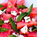Refreshing Harmony: Watermelon, Feta, and Mint Salad Delight