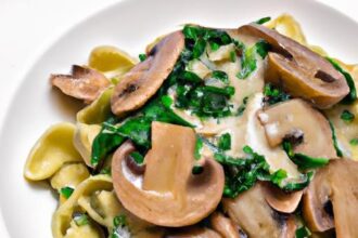 Savor the Flavor: Creamy Spinach & Mushroom Pasta Delight
