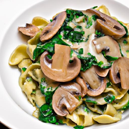 Savor the Flavor: Creamy Spinach & Mushroom Pasta Delight