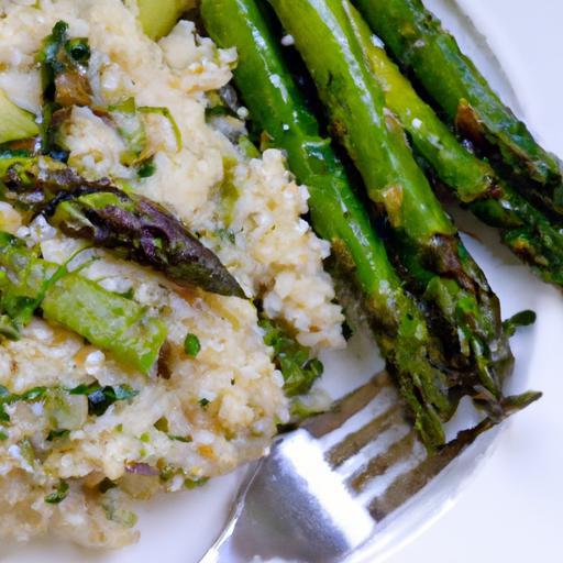 Luscious Vegan Risotto with Asparagus & Zesty Lemon Touch