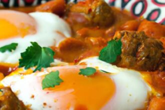 Savor Kofta Tagine with Eggs: A Flavorful Moroccan Delight