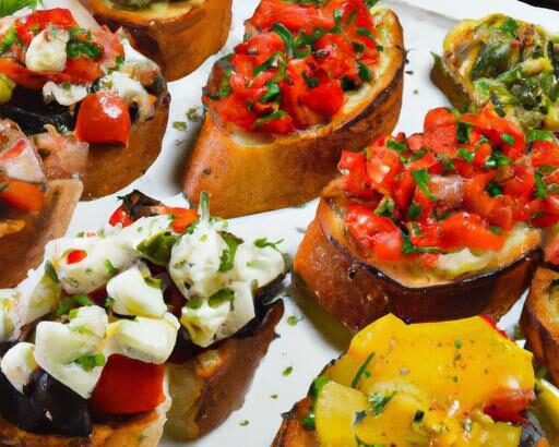 A Flavorful Journey: Exploring Assorted Bruschetta Delights