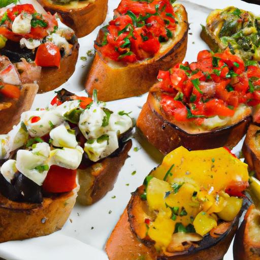 A Flavorful Journey: Exploring Assorted Bruschetta Delights
