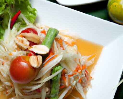 Green Papaya Salad: Thailand’s Zesty Som Tam Delight Unveiled