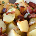 Golden Skillet Potatoes with Bacon & Savory Onions Delight