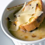 Savory French Onion Soup with Golden Cheesy Croutons