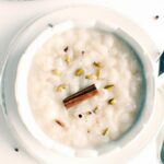 Creamy Coconut Milk Rice Pudding Infused with Cardamom Delight