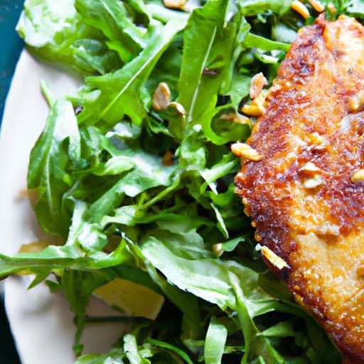 Crisp Chicken Milanese Meets Peppery Arugula Salad Delight