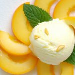 Peach & Basil Frozen Yogurt: A Refreshing Summer Twist