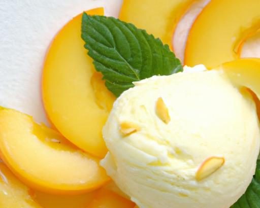 Peach & Basil Frozen Yogurt: A Refreshing Summer Twist