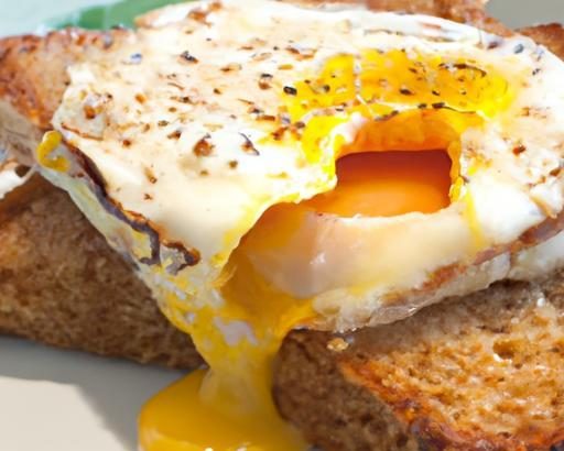 Croque Madame Delight: Classic French Sandwich with Fried Egg Flair