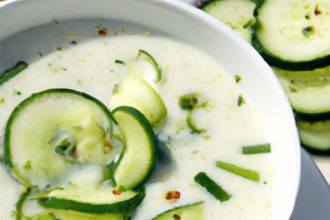 Refreshing Chilled Cucumber and Yogurt Soup for Summer Days