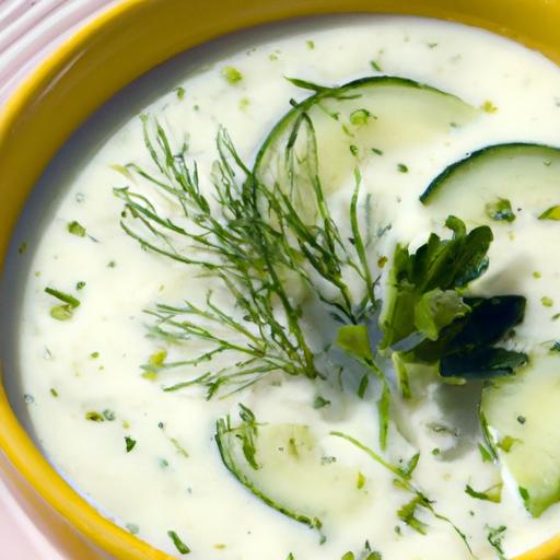 Refreshing Chilled Cucumber and Yogurt Soup for Summer Days