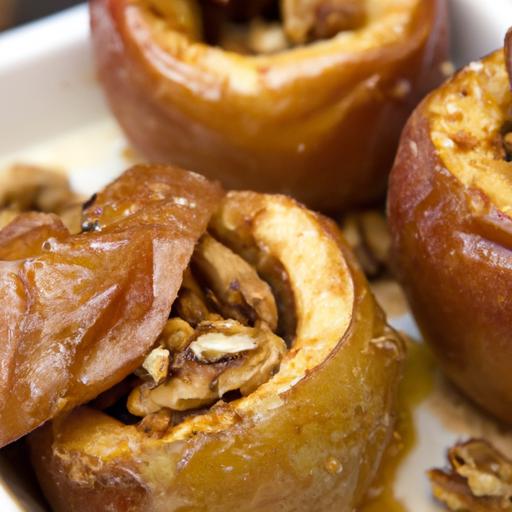 Crisp & Cozy: air Fryer Baked apples with Cinnamon & Walnuts