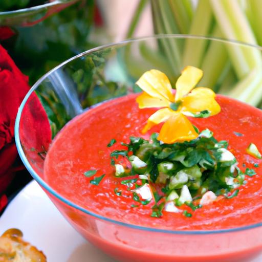Chilled Andalusian Gazpacho: A Fresh Tomato Delight