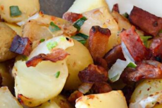 Golden Skillet Potatoes with Bacon & Savory Onions Delight