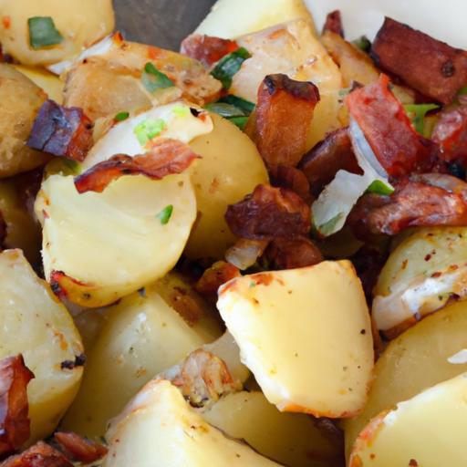 Golden Skillet Potatoes with Bacon & Savory Onions Delight