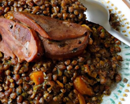 Hearty Salted Pork with Lentils: A Timeless Comfort Dish