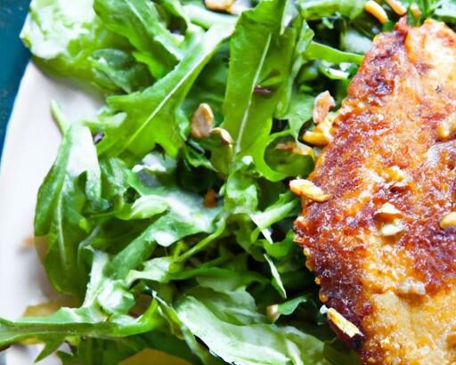 Crisp Chicken Milanese Meets Peppery Arugula Salad Delight