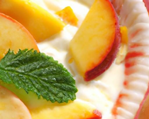 Peach & Basil Frozen Yogurt: Refreshing Summer Delight