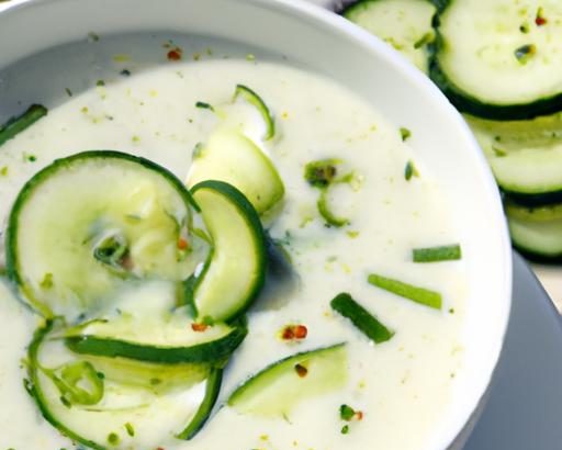 Refreshing Chilled Cucumber and Yogurt Soup for Summer Days