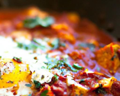 Shakshuka Delight: Savoring Eggs in Spiced Tomato Sauce