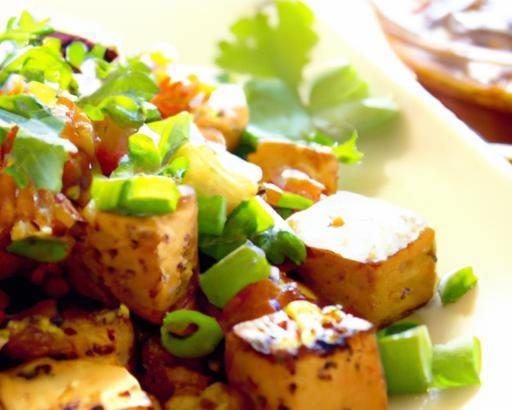 Crispy Fried Tofu with Irresistible Peanut Sauce Delight