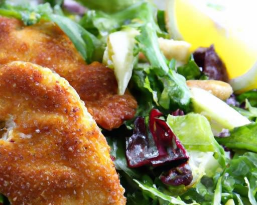 Crispy Chicken Milanese Meets Peppery Arugula Salad Delight