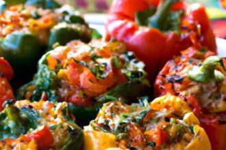 Mediterranean Stuffed Peppers: A Colorful Flavor Journey