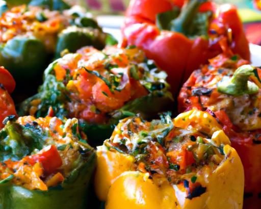 Mediterranean Stuffed Peppers: A Colorful Flavor Journey