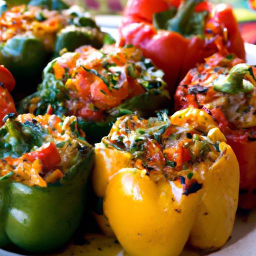 Mediterranean Stuffed Peppers: A Colorful Flavor Journey