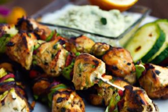 Zesty Lemon Herb Chicken Souvlaki: A Flavorful Skewer Twist