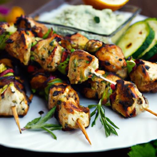 Zesty Lemon Herb Chicken Souvlaki: A Flavorful Skewer Twist