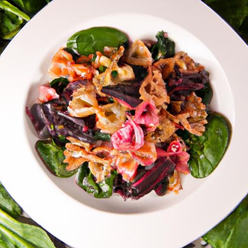 Vibrant Pasta Delights: Beet Sauce & Spinach Pesto Flair