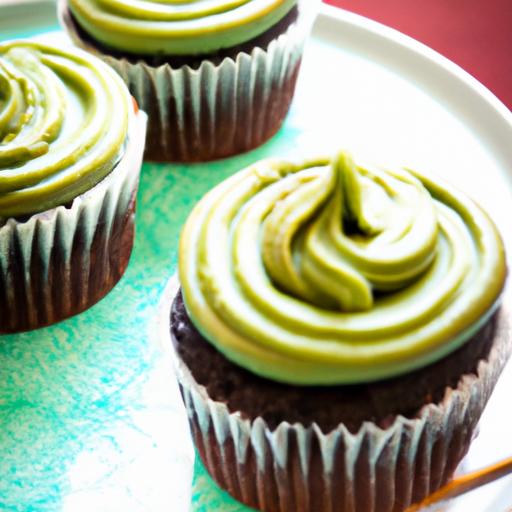 Decadent Keto Chocolate Cupcakes Topped with‌ Creamy Avocado ​Frosting