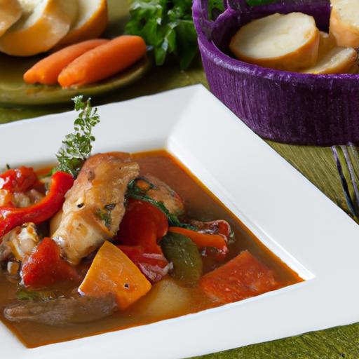 Savor the Flavors of Traditional Basque-Style Chicken Stew